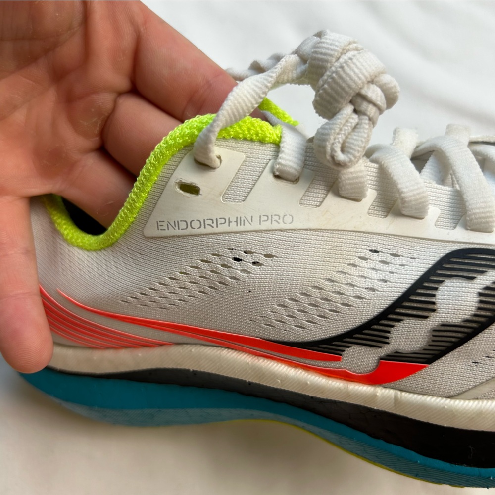 Saucony Women’s Endorphin Pro Running Shoe, SZ 7.5 - Picture 5 of 6